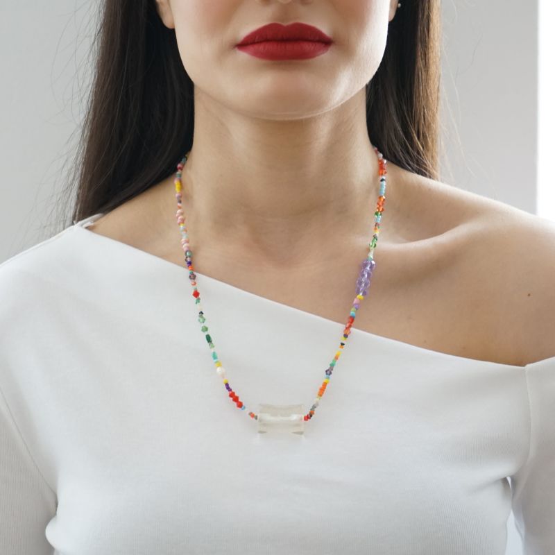 Glass Pearl Necklace Kunterbunt image