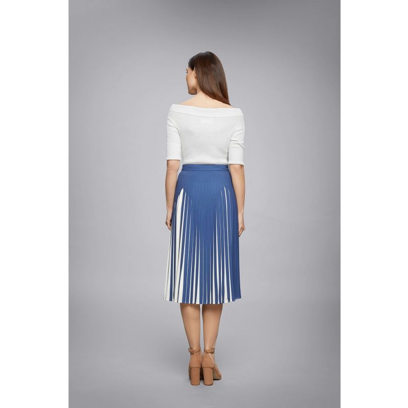 Azure Blue Tiered Skirt main image 1