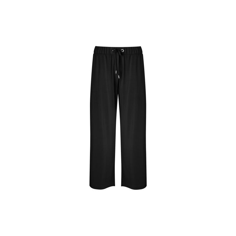 Devi Cropped Palazzo Trousers With Lenzing™ Ecovero™ - Black image