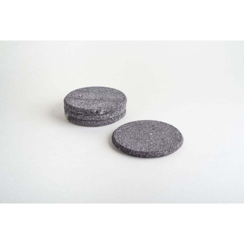 Less Is More Coasters Set - Lava Stone image