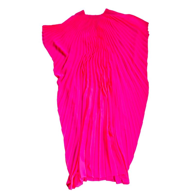 Esmerelda Caftan In Neon Pink Chiffon image