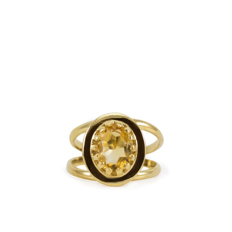 Luccichio Gold Vermeil Citrine Ring image