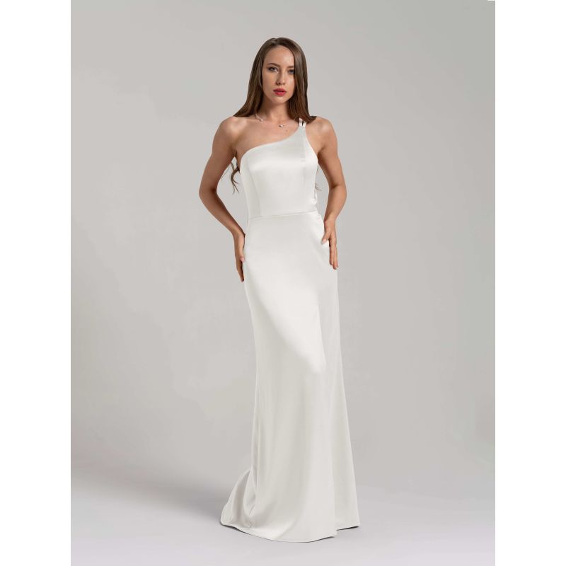 Goddess Of Love Long Gown - Pearl White image