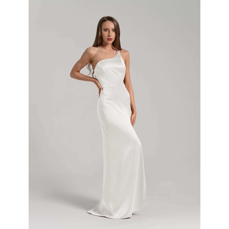 Goddess Of Love Long Gown - Pearl White image