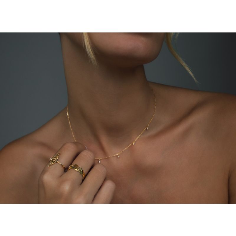 Tilcara Drops Necklace - Solid Gold image