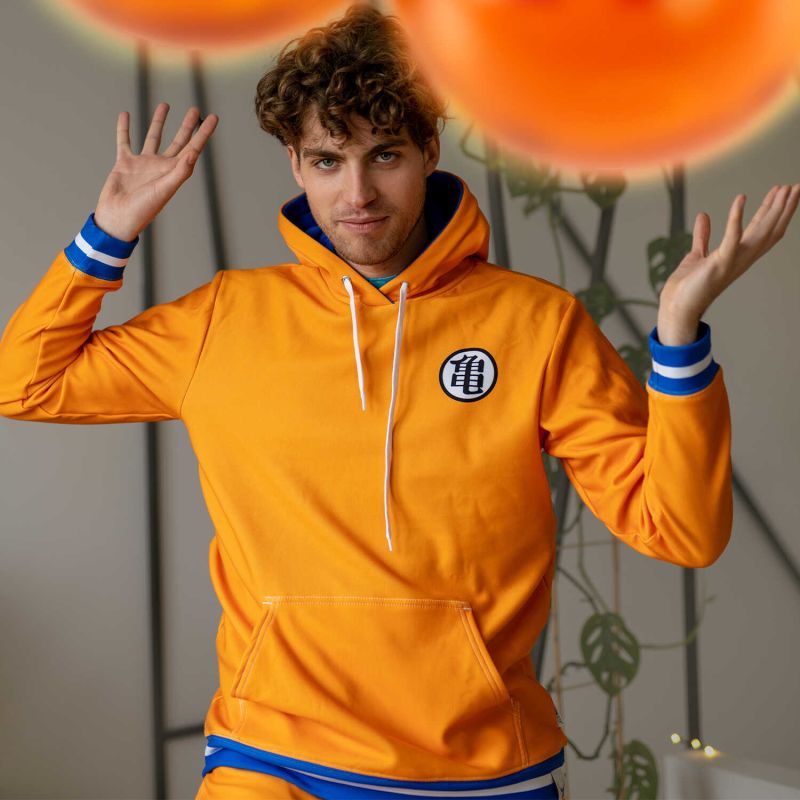 Orange goku hoodie hot sale