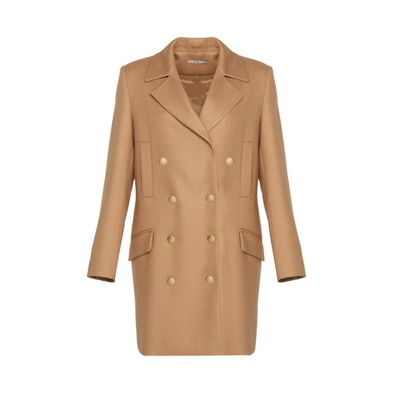 Midi length wool coat discount