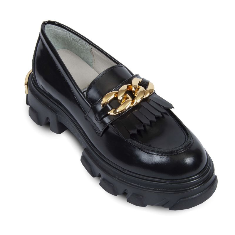Gold chain loafers shop