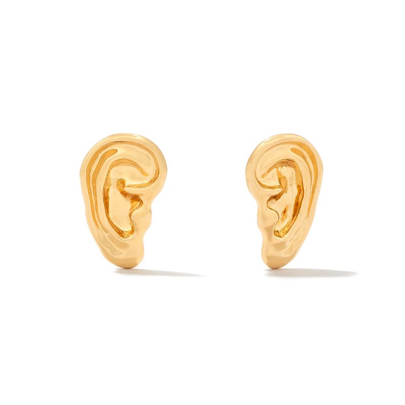 Gold Eavesdrop Large Earring image