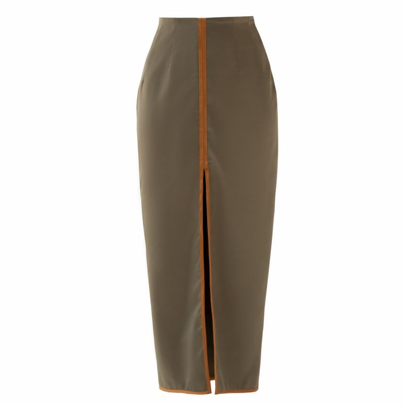 Gold Line Olive Skirt image