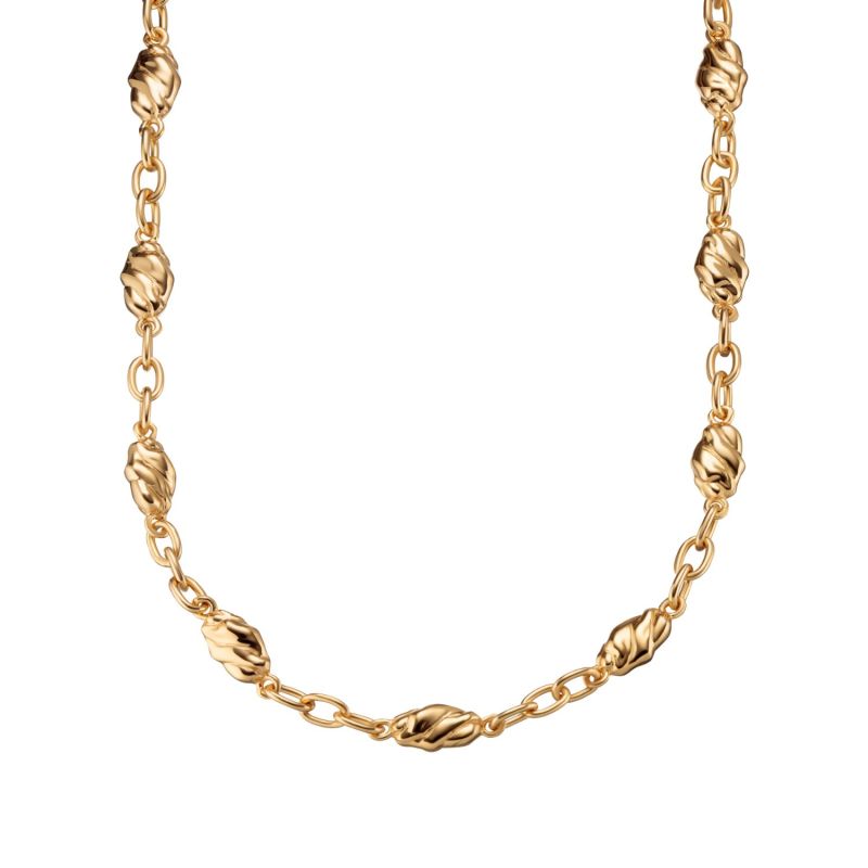 Gold Nugget Chain Necklace image