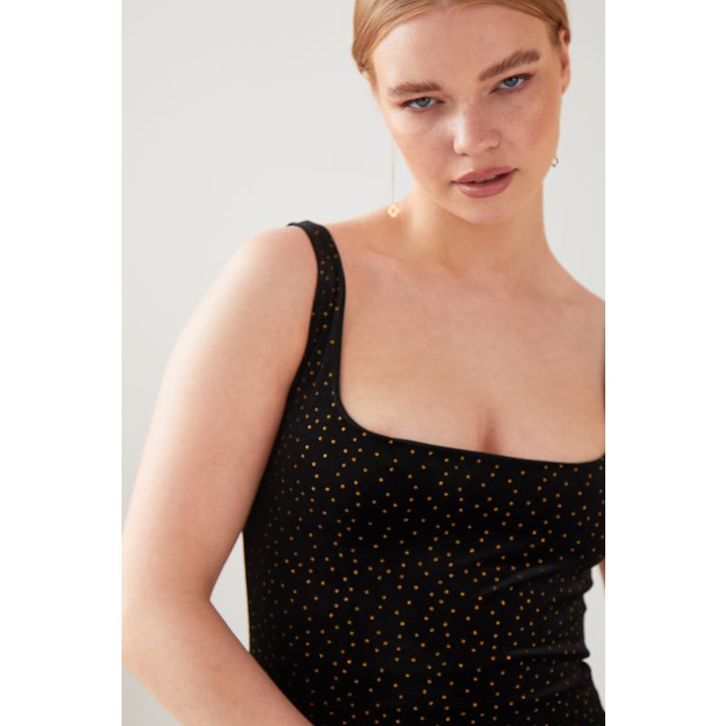 Gold Polka Dot Dress image