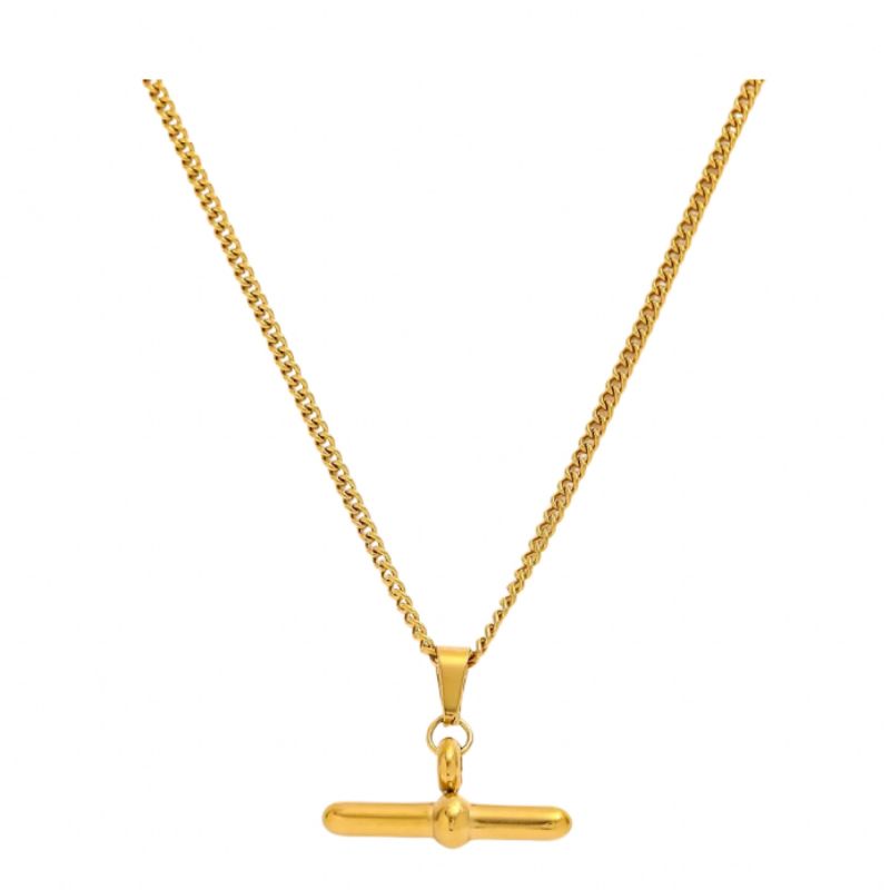 Gold T - Bar Toggle Pendant image