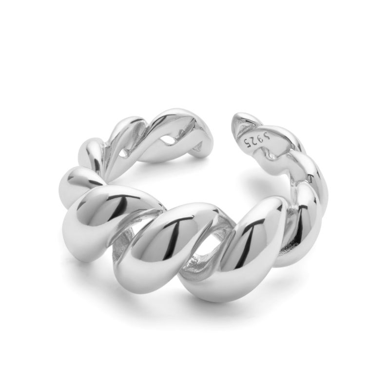 Sterling Silver Twist Link Ring image