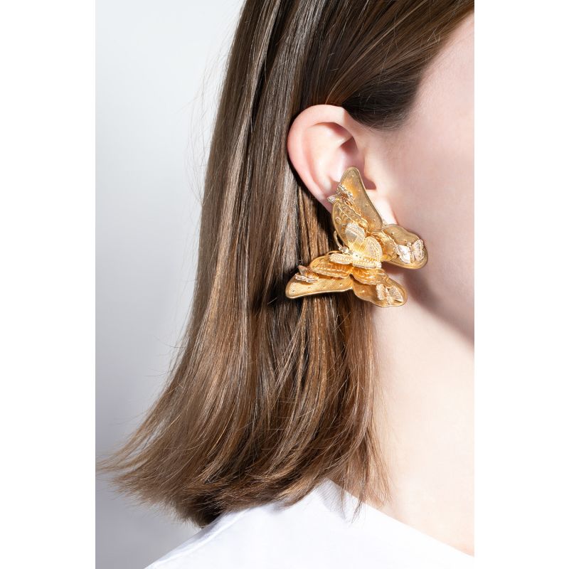 Golden Butterfly Earring image