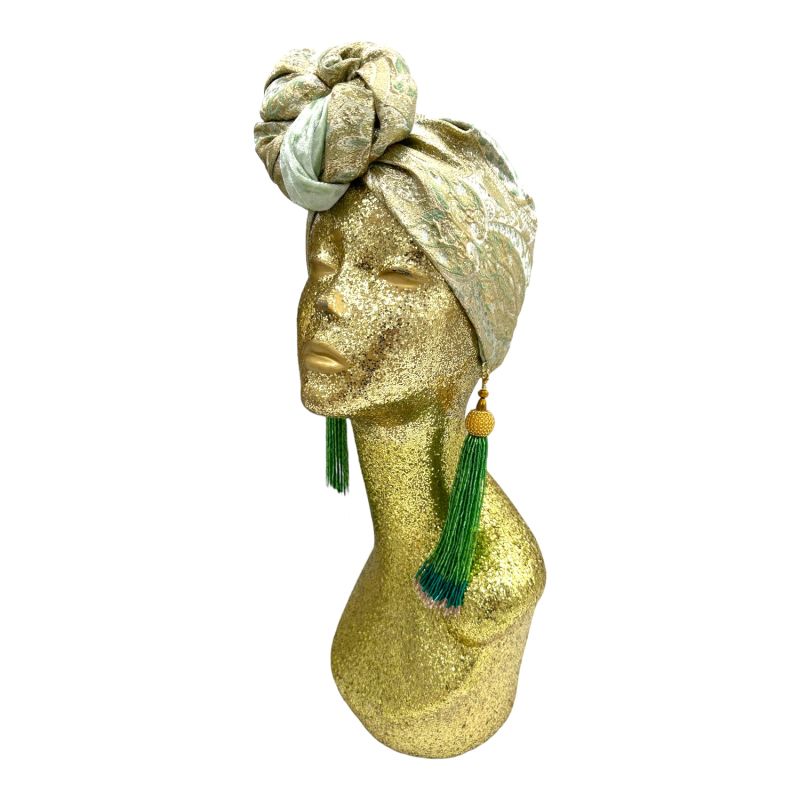 Golden Goldy Mint Luxe Turban image