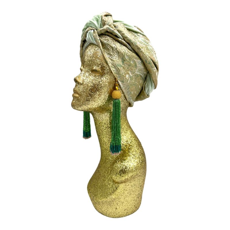 Golden Goldy Mint Luxe Turban image