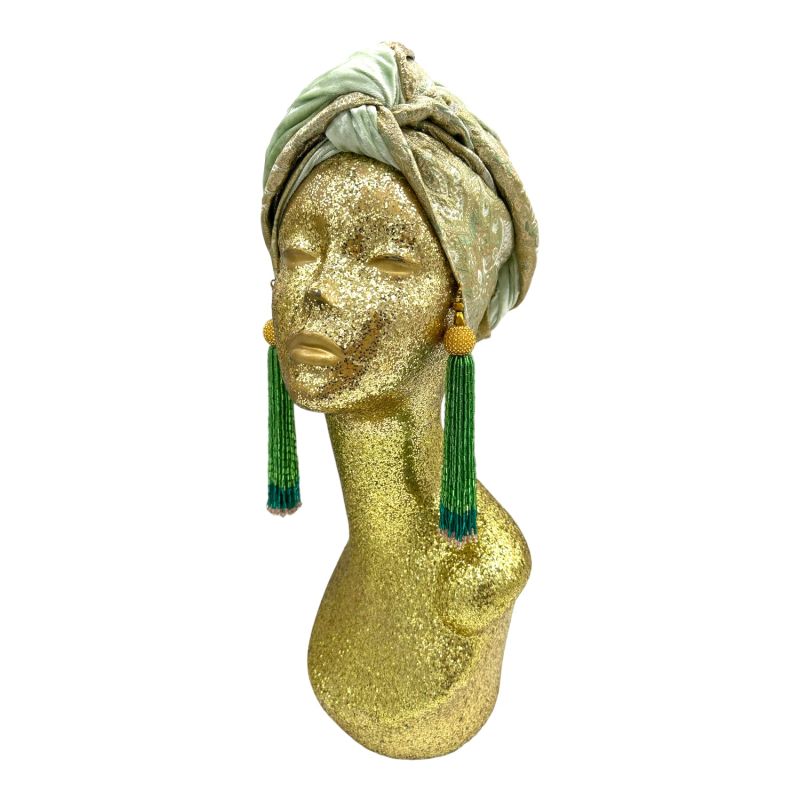 Golden Goldy Mint Luxe Turban image