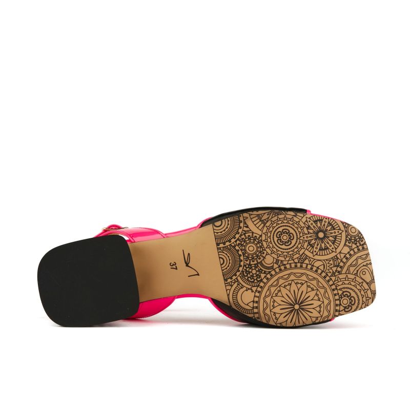 Goldi - Optical Zebra & Black & Pink - Womens Designer Sandals image