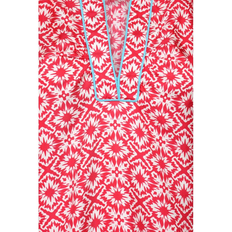 Beach Dress Red Xox Print image