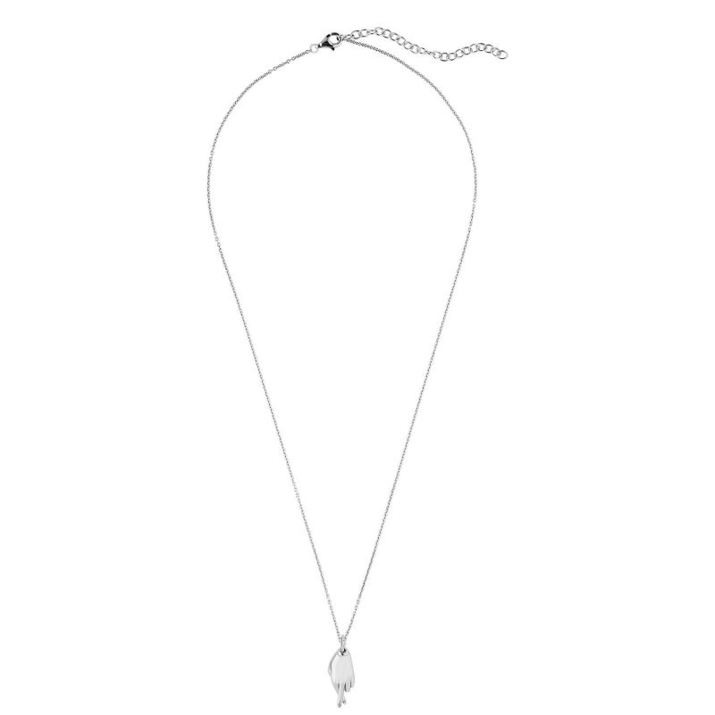 Good luck charm necklace silver hot sale