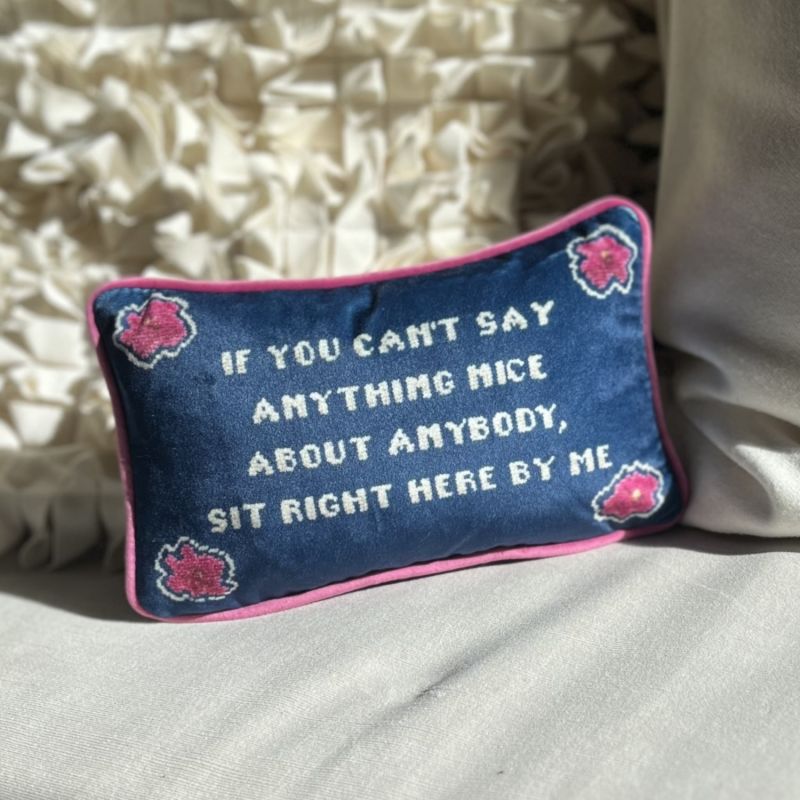 "Gossip Girl" Sassy Quote Scatter Velvet Pillow image