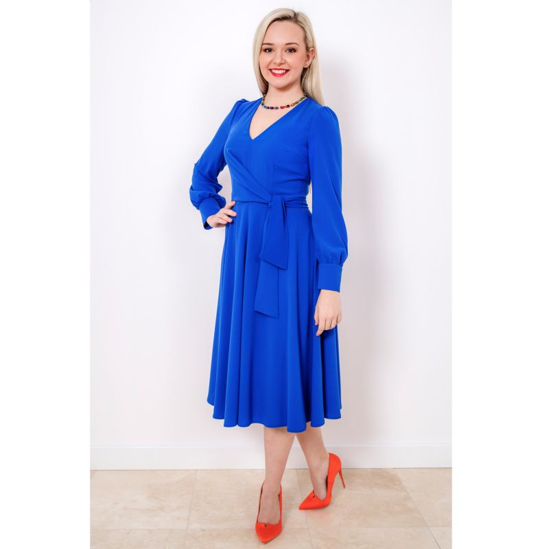 Brittany Dress Electric Blue French ...