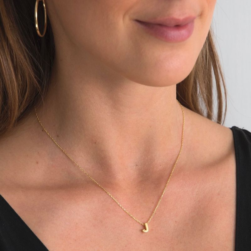 Diamond Lowercase Initial Necklace in 14K Gold – JG Kronenberger Fine  Jewelry