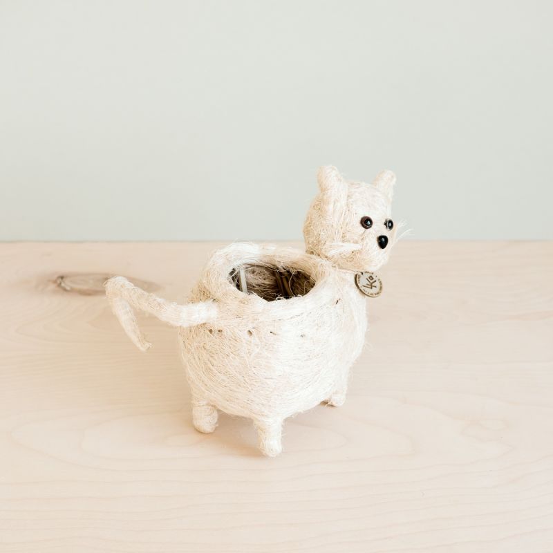 Coco Coir Animal Planter Baby Cat image