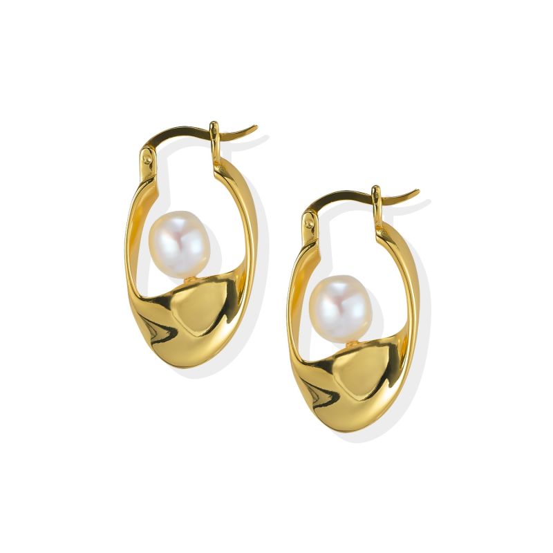 Talise Hoop Earrings - 18K Gold Vermeil image