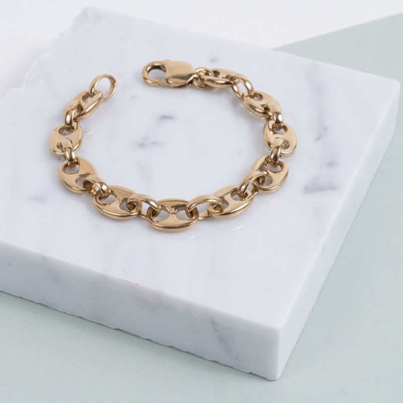 Maddox Yellow Gold Vermeil Marina Link Bracelet image