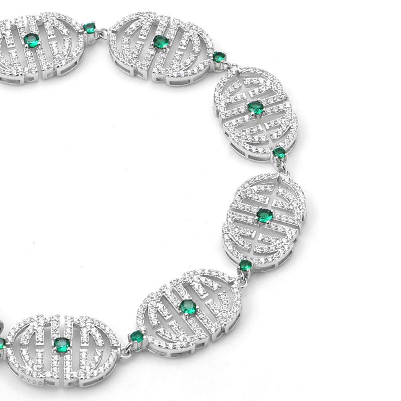 Grace White Gold Plated Silver Bracelet image