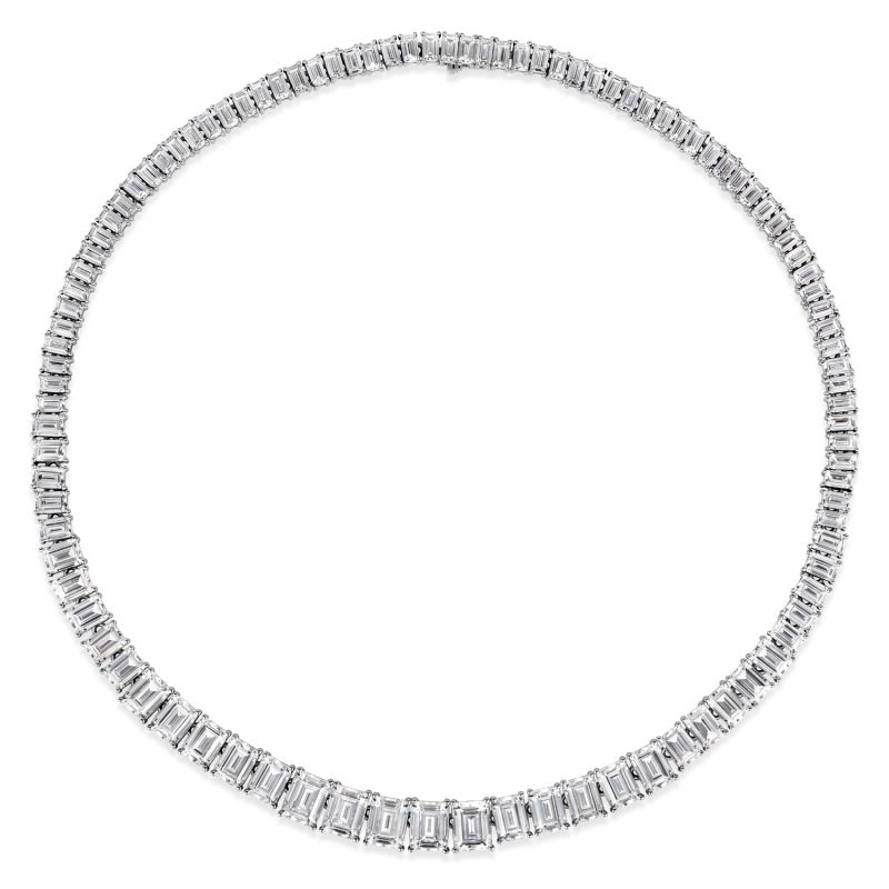 Grace Emerald Cut Eternity Necklace image