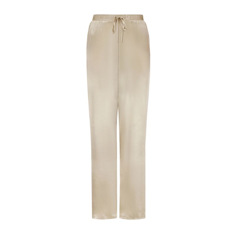 Grace Silk Trouser - Sand image