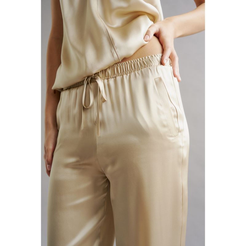 Grace Silk Trouser - Sand image