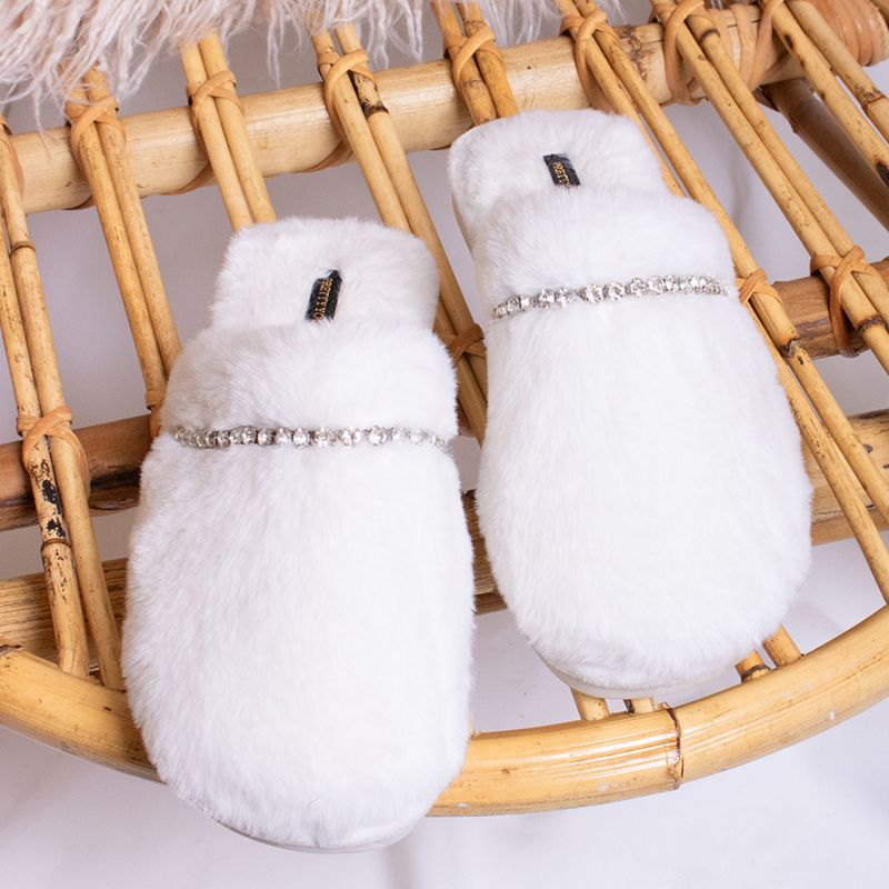 Gracie Mule Slippers In White image