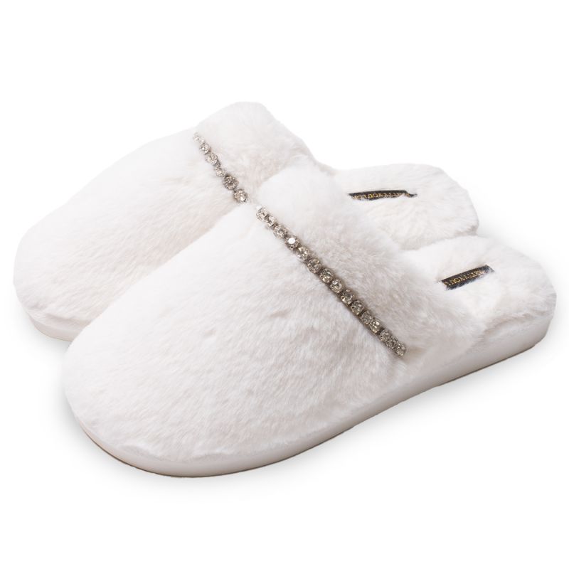 Gracie Mule Slippers In White image