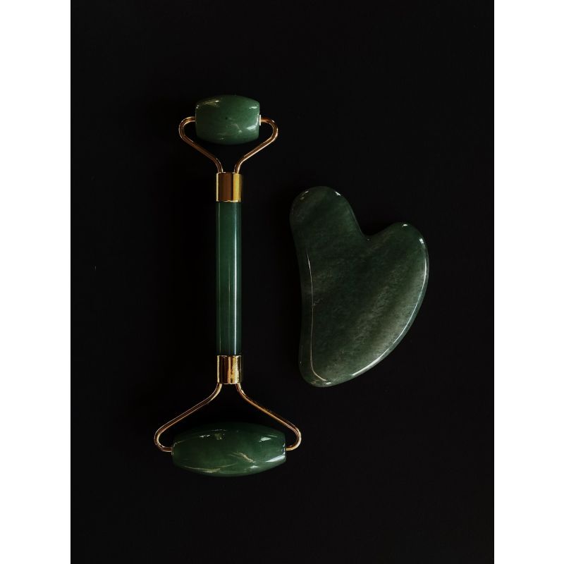 Green Aventurine Gua Sha & Roller image