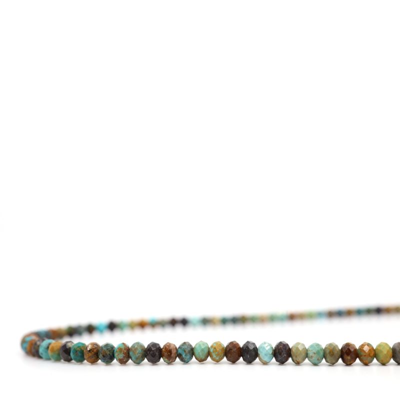 Green & Brown Turquoise Beaded Necklace image