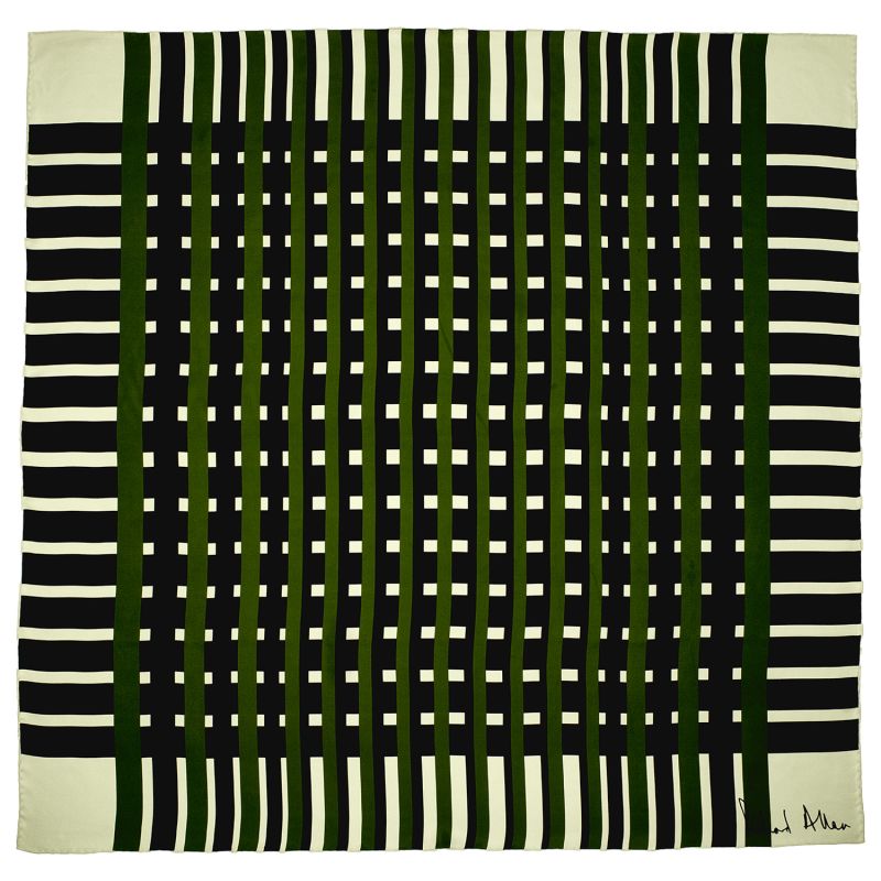 Green Manhattan Silk Scarf image