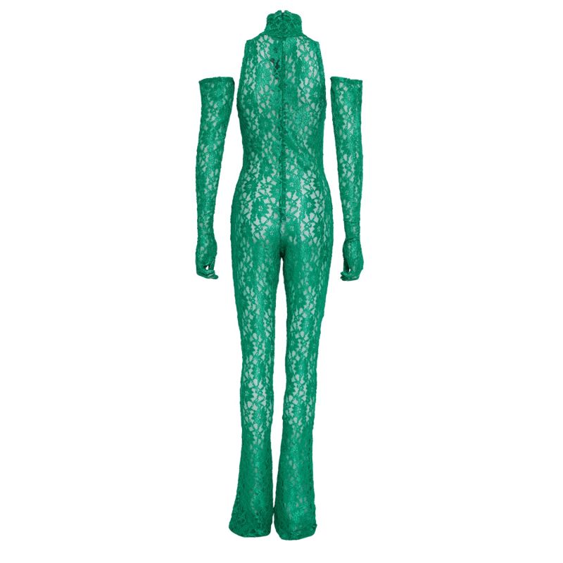 Green Summer Lace Catsuit image