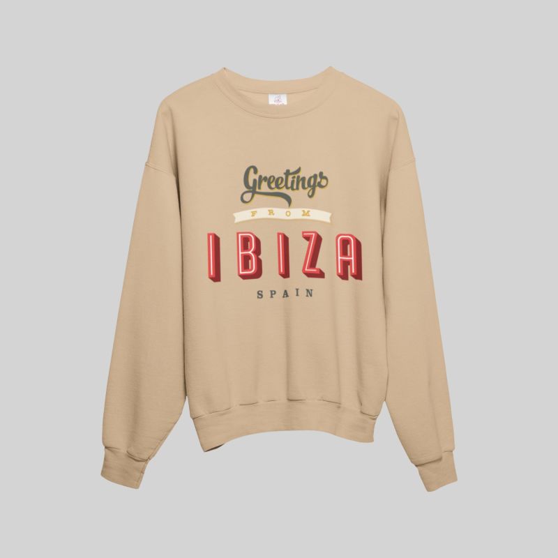 "Greetings From Ibiza" Oversized Unisex Sweatshirt image