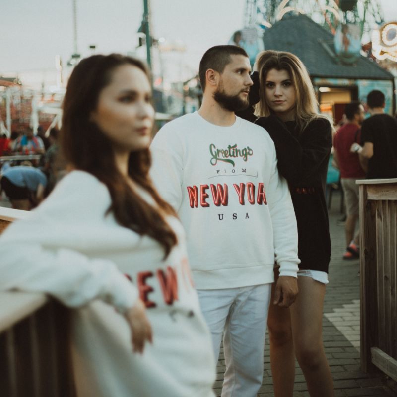 "Greetings From New York" French Terry Oversized Sweatshirt image