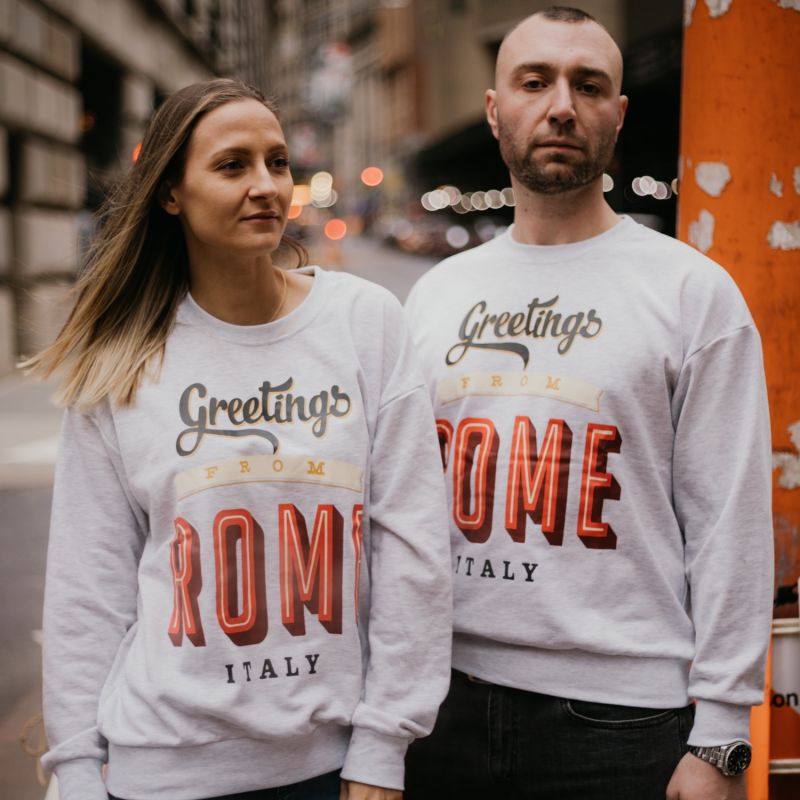 "Greetings From Rome" Oversized Unisex Sweatshirt image