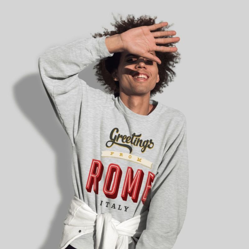 "Greetings From Rome" Oversized Unisex Sweatshirt image