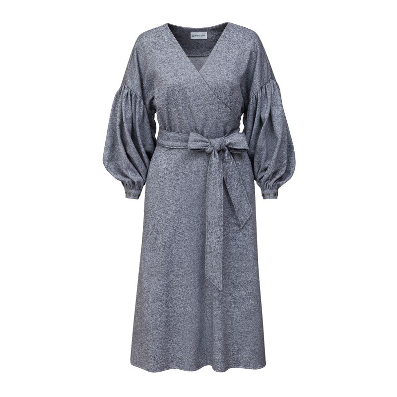 Grey Wrap Dress image