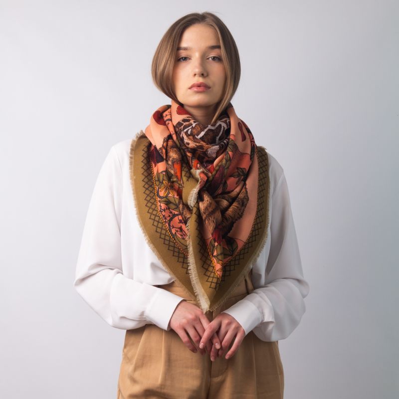 wool silk scarf