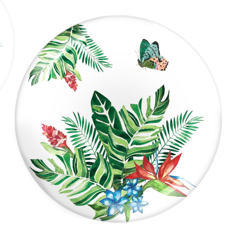 Butterfly Collection Melamine Dinner Plate Set Of 4 image