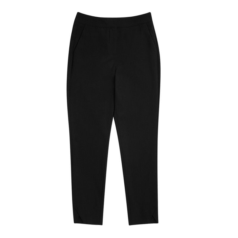 Black Jen Seasonless Extra Fine Merino Wool Ankle Pyramid Cut Pants image