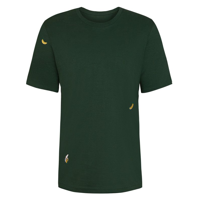 Bananas Embroidered T-Shirt Bottle Green Men image